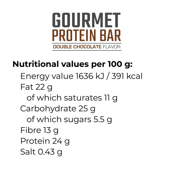 Gourmet Protein Bar 70 gr. / 1 Box (24 bars) - Image 2