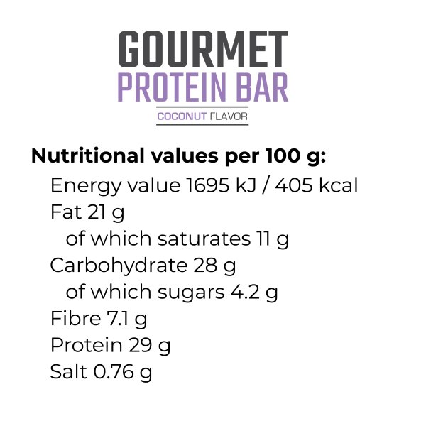 Gourmet Protein Bar 70 gr. / 1 Box (24 bars) - Image 3