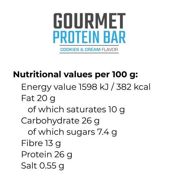 Gourmet Protein Bar 70 gr. / 1 Box (24 bars) - Image 4
